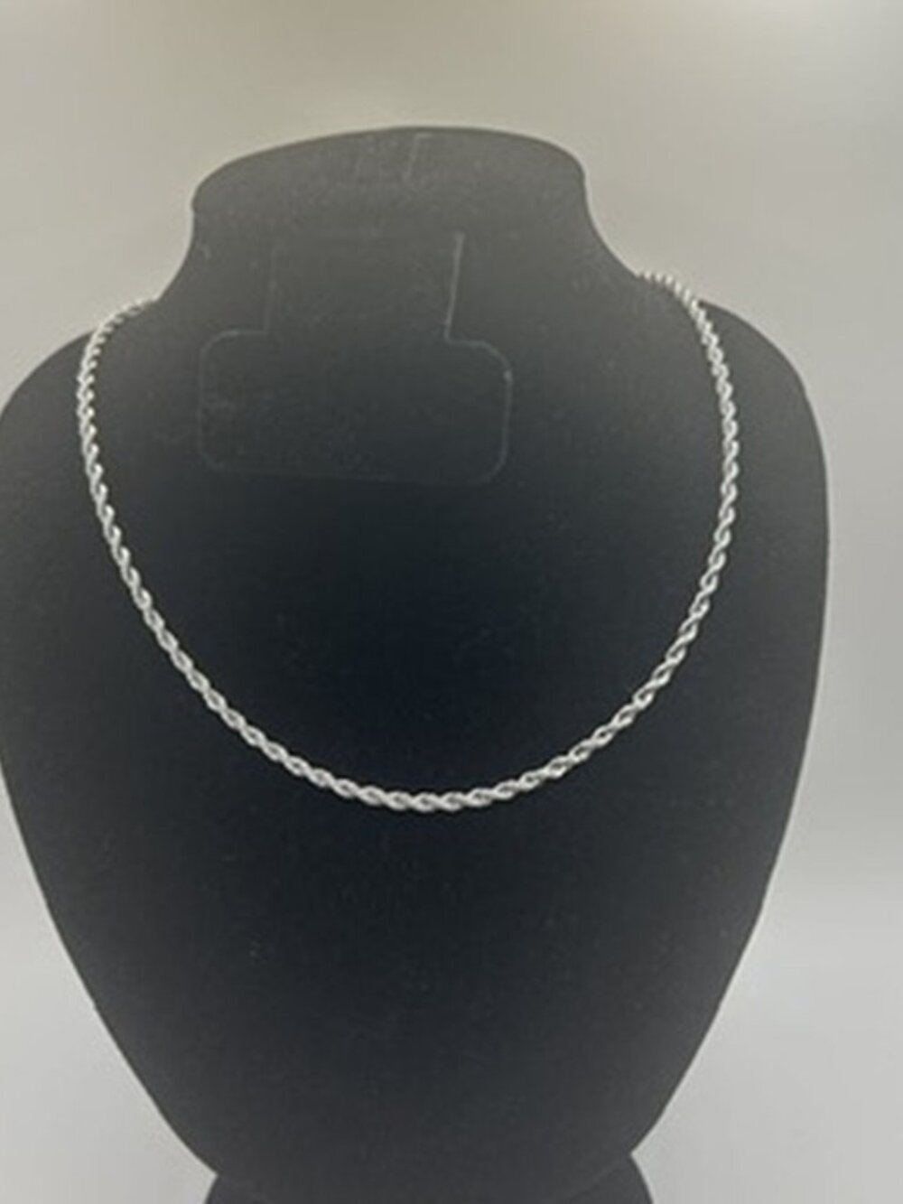 Real Silver Rope Chain Womens Dainty Stainless Steel Plated 3mm 20 Inch Durable